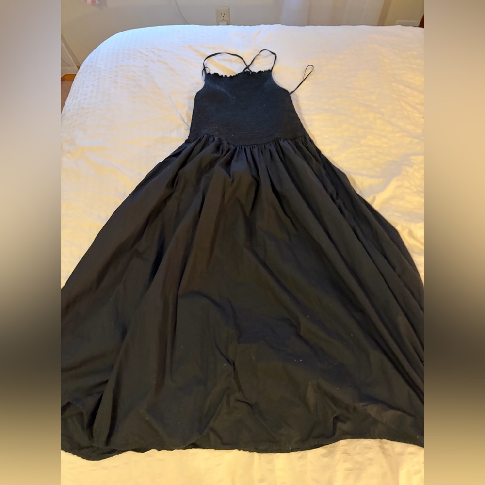 Jcrew friday 100% cotton poplin dress - cross back straps. Size M